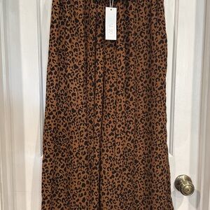 Sienna Sky Brown Tan Maxi Skirt Resort Wear